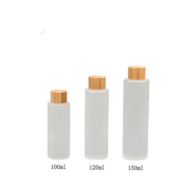 150ml παγωμένο μπουκάλι γυαλιού με το καλλυντικό δέρμα προσοχής αντλιών εμπορευματοκιβωτίων λοσιόν μπαμπού
