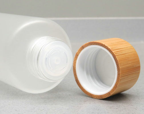 150ml παγωμένο μπουκάλι γυαλιού με το καλλυντικό δέρμα προσοχής αντλιών εμπορευματοκιβωτίων λοσιόν μπαμπού