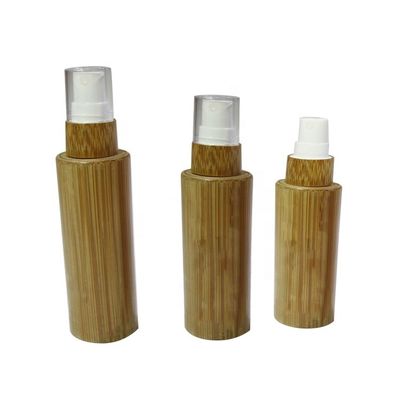 50ml παγωμένο μπουκάλι γυαλιού με το καλλυντικό εμπορευματοκιβώτιο Dia 37mm* H95mmn μπαμπού ΚΑΠ