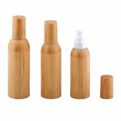 50ml παγωμένο μπουκάλι γυαλιού με το καλλυντικό εμπορευματοκιβώτιο Dia 37mm* H95mmn μπαμπού ΚΑΠ