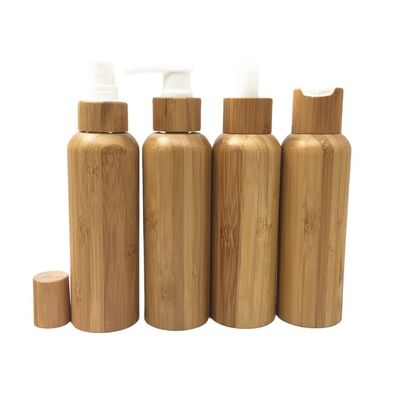 50ml παγωμένο μπουκάλι γυαλιού με το καλλυντικό εμπορευματοκιβώτιο Dia 37mm* H95mmn μπαμπού ΚΑΠ