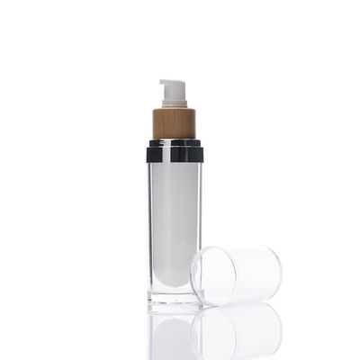 100ml μπαμπού χωρίς αέρα αντλιών κρέμα Cotainer λοσιόν μπουκαλιών καλλυντική φιλική προς το περιβάλλον