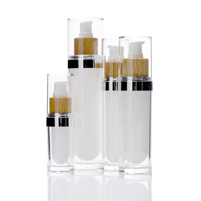 100ml μπαμπού χωρίς αέρα αντλιών κρέμα Cotainer λοσιόν μπουκαλιών καλλυντική φιλική προς το περιβάλλον