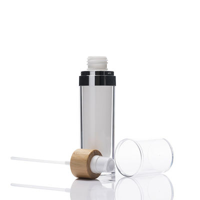 100ml μπαμπού χωρίς αέρα αντλιών κρέμα Cotainer λοσιόν μπουκαλιών καλλυντική φιλική προς το περιβάλλον