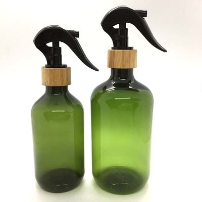 Βοστώνη γύρω από το πλαστικό μπουκάλι 500ml της PET με PCR PET ψεκαστήρων ώθησης μπαμπού το μπουκάλι