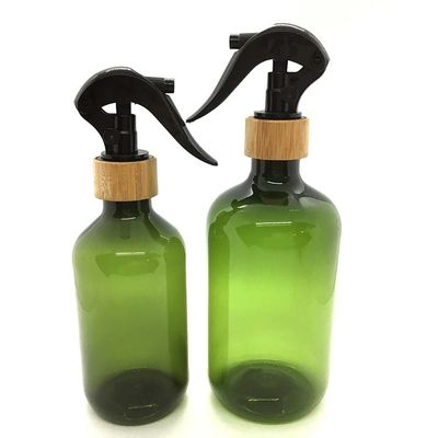 Βοστώνη γύρω από το πλαστικό μπουκάλι 500ml της PET με PCR PET ψεκαστήρων ώθησης μπαμπού το μπουκάλι