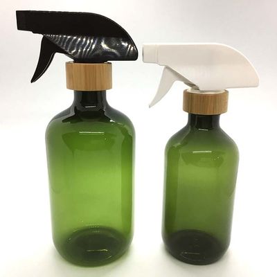 Βοστώνη γύρω από το πλαστικό μπουκάλι 500ml της PET με PCR PET ψεκαστήρων ώθησης μπαμπού το μπουκάλι