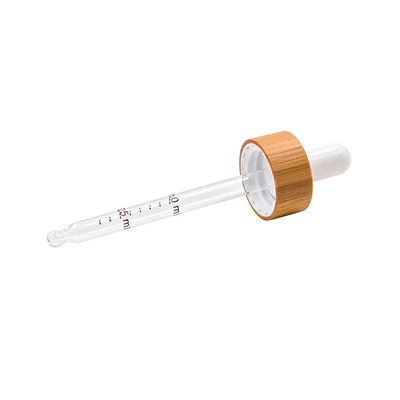dropper ΚΑΠ μπουκαλιών γυαλιού 18mm φιλικά ξύλινα μπουκάλια ουσιαστικού πετρελαίου μπαμπού eco