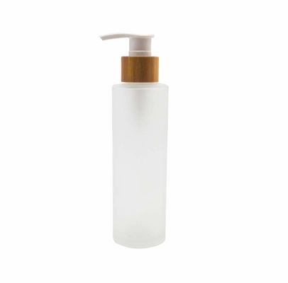 120ml παγωμένο μπουκάλι γυαλιού με το καλλυντικό δέρμα προσοχής αντλιών εμπορευματοκιβωτίων λοσιόν μπαμπού